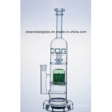 Wholesale Self-Branded Glass Water Pipe Smoking Pipe with 12-Arm Perc and Showerhead Perc
